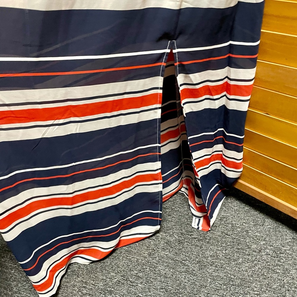 Orange, White & Blue Maxi Dress. Size Small. - Picture 10 of 11